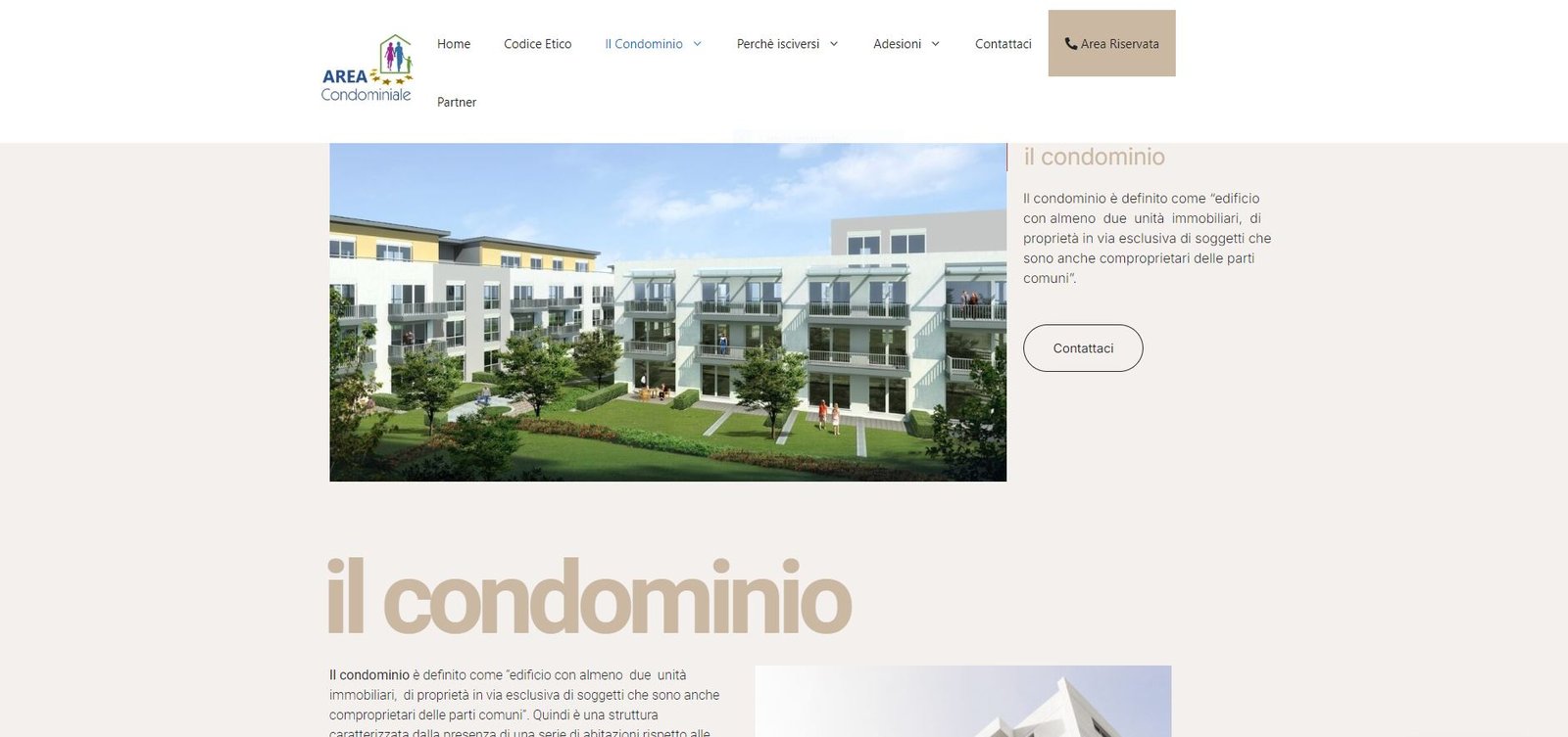 Il lavoro per Area Condominiale